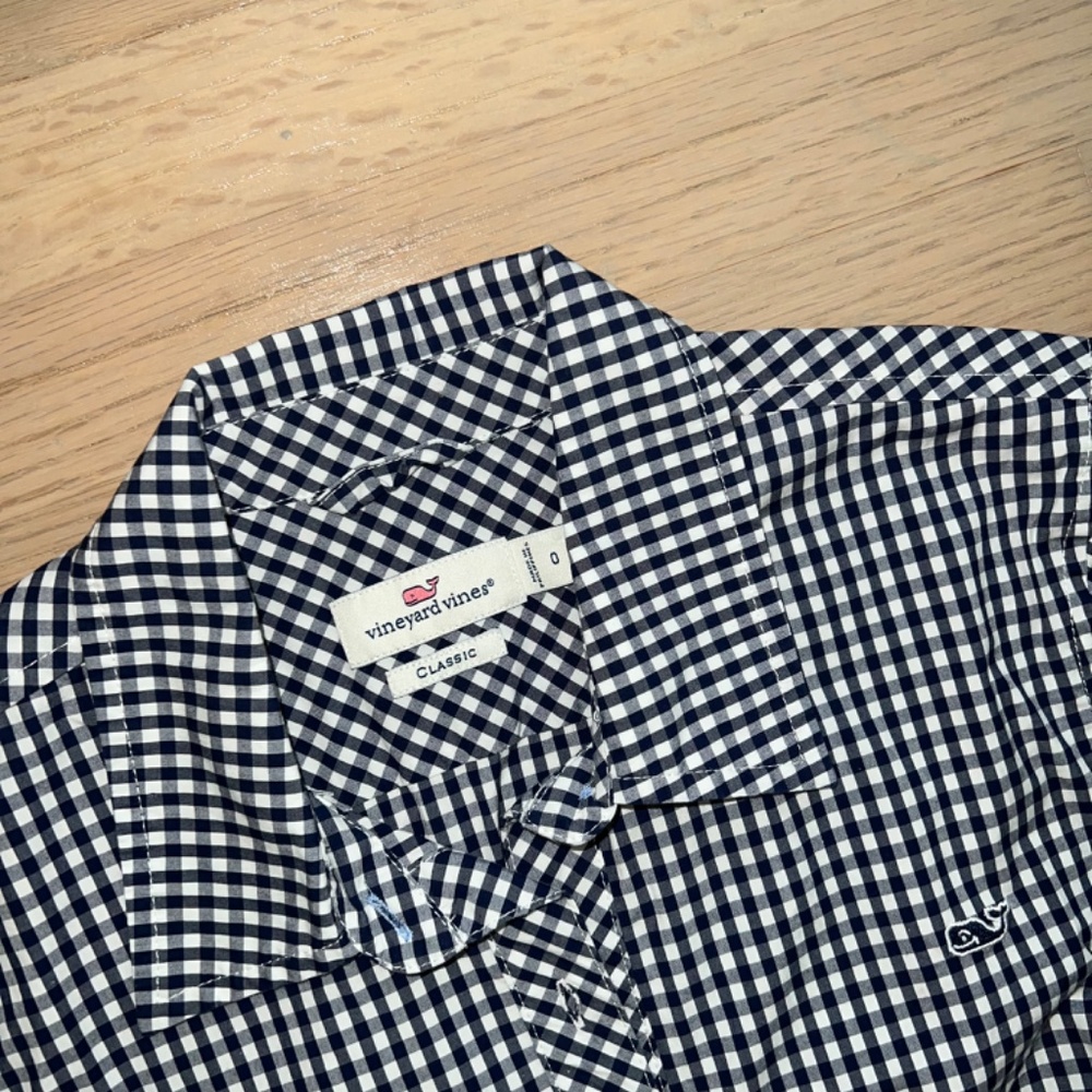Vineyard Vines Plaid Button Up Shirt Women size 0